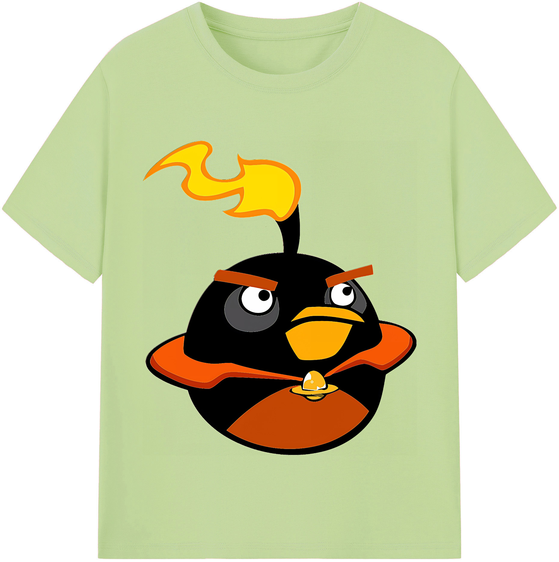 （画像用） Angry Birds アングリーバード 綿100％半袖Tシャツ（フロントプリント）